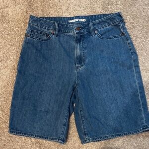 Lands' End Women's Blue Jean Shorts